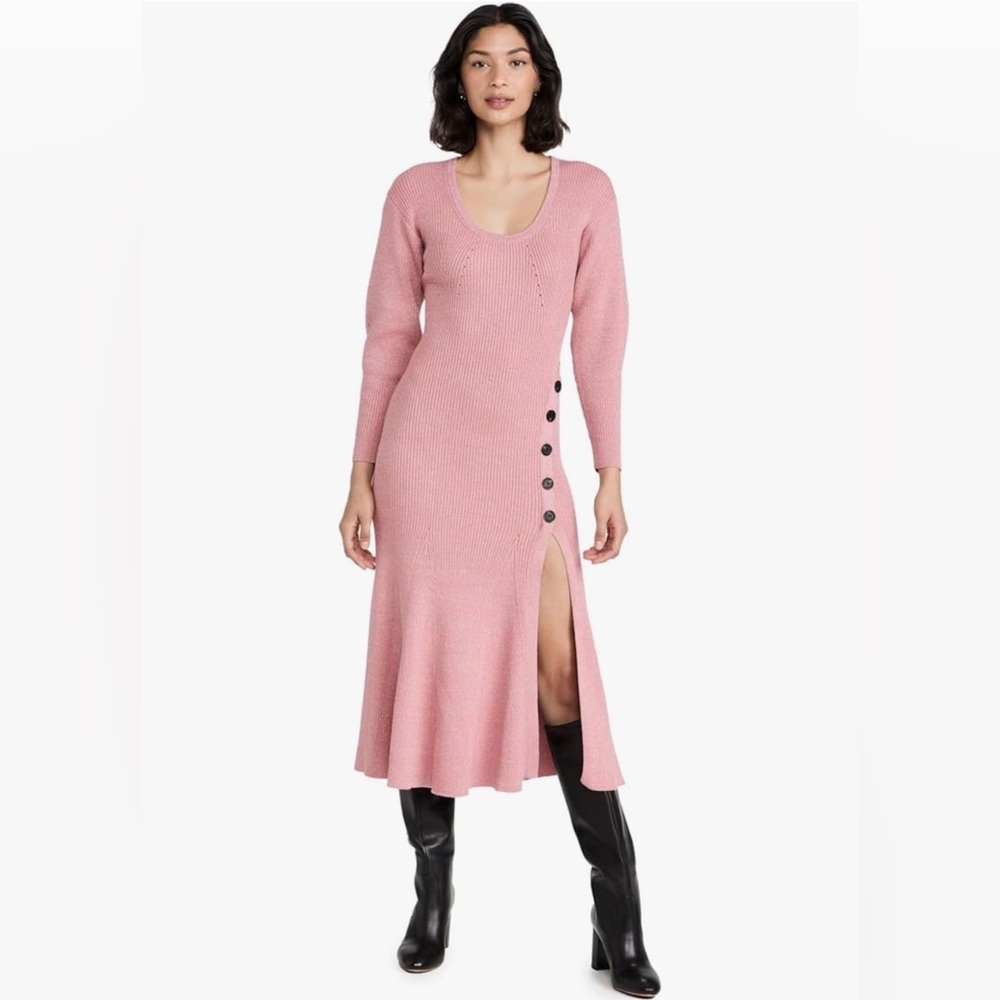 Self Portrait midi dress - size S - pink